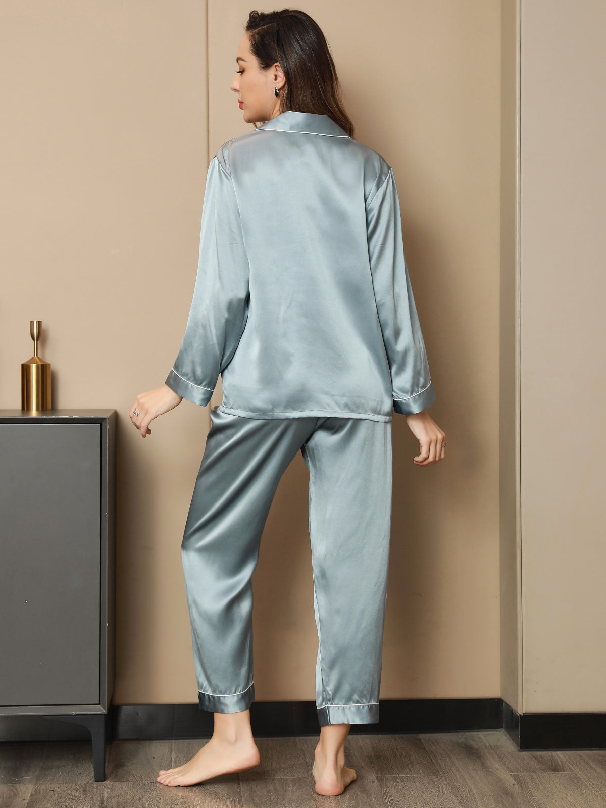 Natuurlijke Zijde Pyjama Set